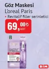 LOREAL PARİS REVİTALİFT FİLLER SERİNLETİCİ GÖZ MASKESİ LOREAL PARİS REVİTALİFT FİLLER SERİNLETİCİ GÖZ MASKESİ